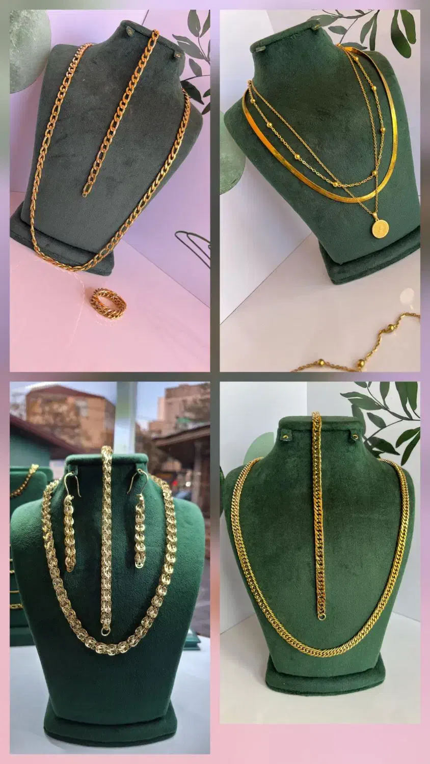 انواع زیورآلات رنگ ثابت جایگزین طلا و نقره‌ کپ طلا|بدلیجات|کرمان, |دیوار