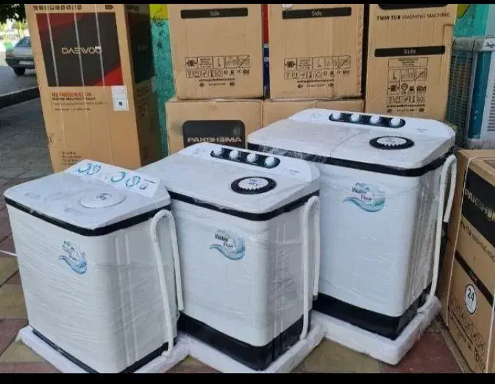 لباسشویی ۲قلو پاکشوما لوازم خانگی طاهامدریت سماری|ماشین لباسشویی و خشک‌کن لباس|بندر ماهشهر, |دیوار