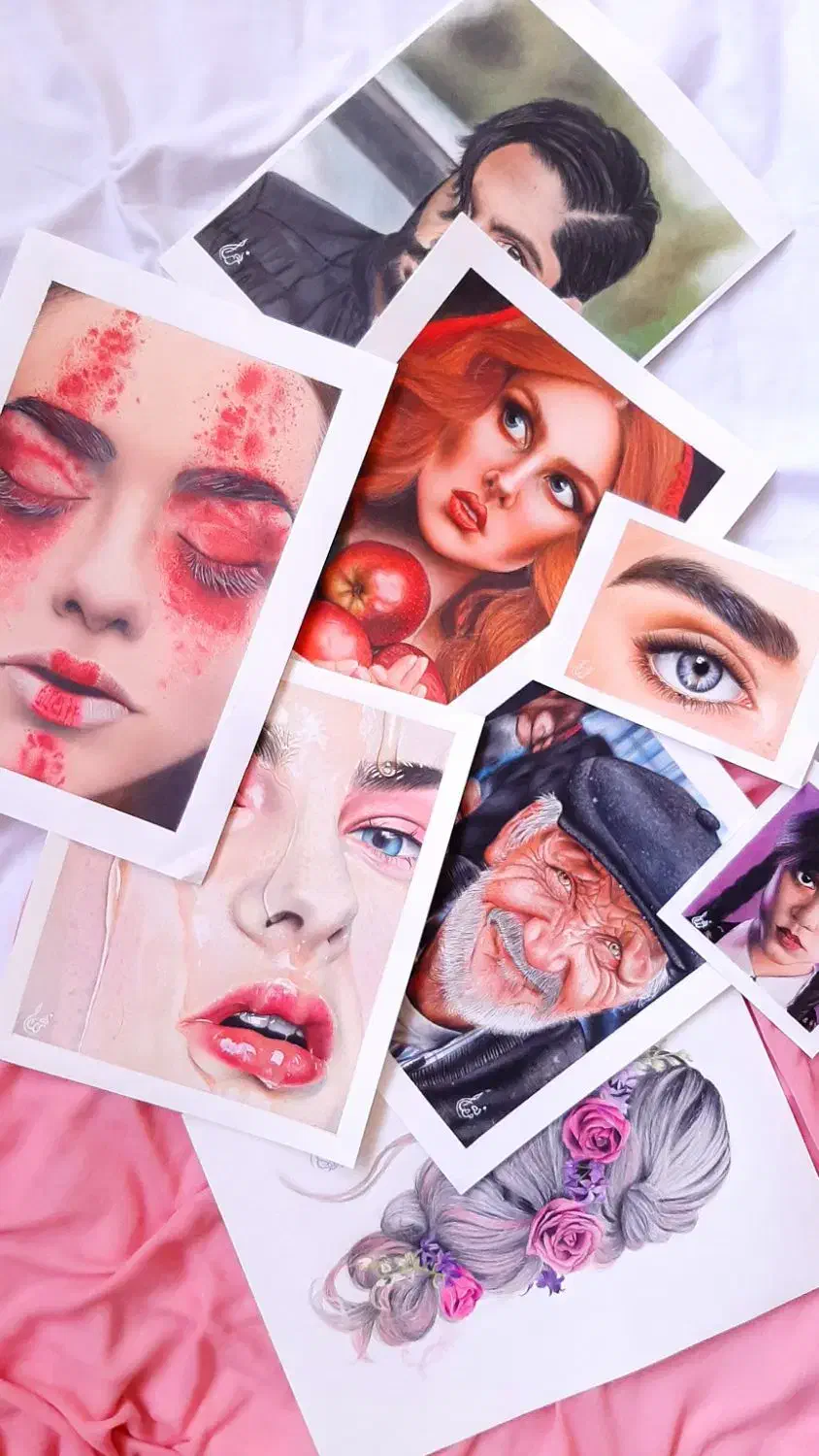 نقاشی حرفه ای با مدادرنگی خورموج|تابلو، نقاشی، عکس|خورموج, |دیوار