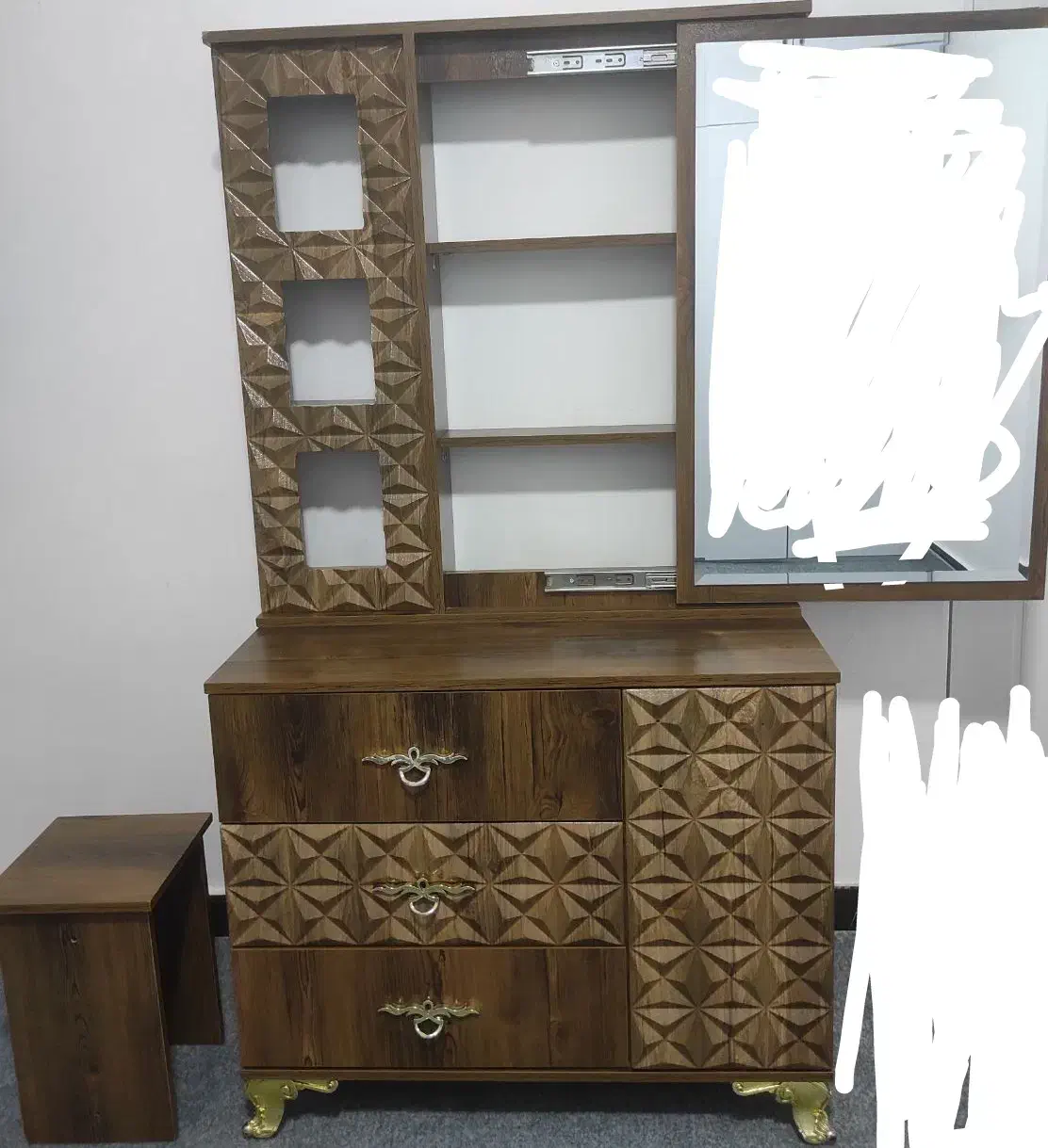 میز آرایش شیک وتمیز|جاکفشی، کمد، دراور|دورود, |دیوار