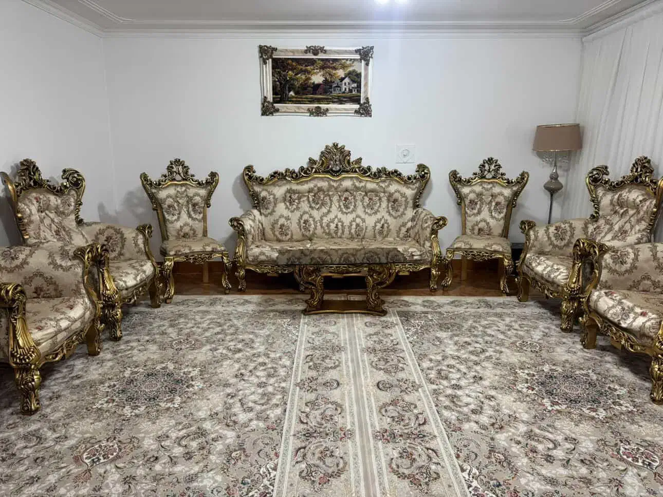 مبل سلطنتی 9نفره|مبلمان خانگی و میز عسلی|بوکان, |دیوار