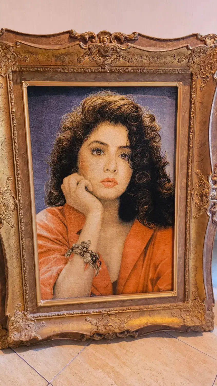 تابلو فرش چله ابریشم دستبافت|تابلو فرش|تهران, باغ فیض|دیوار