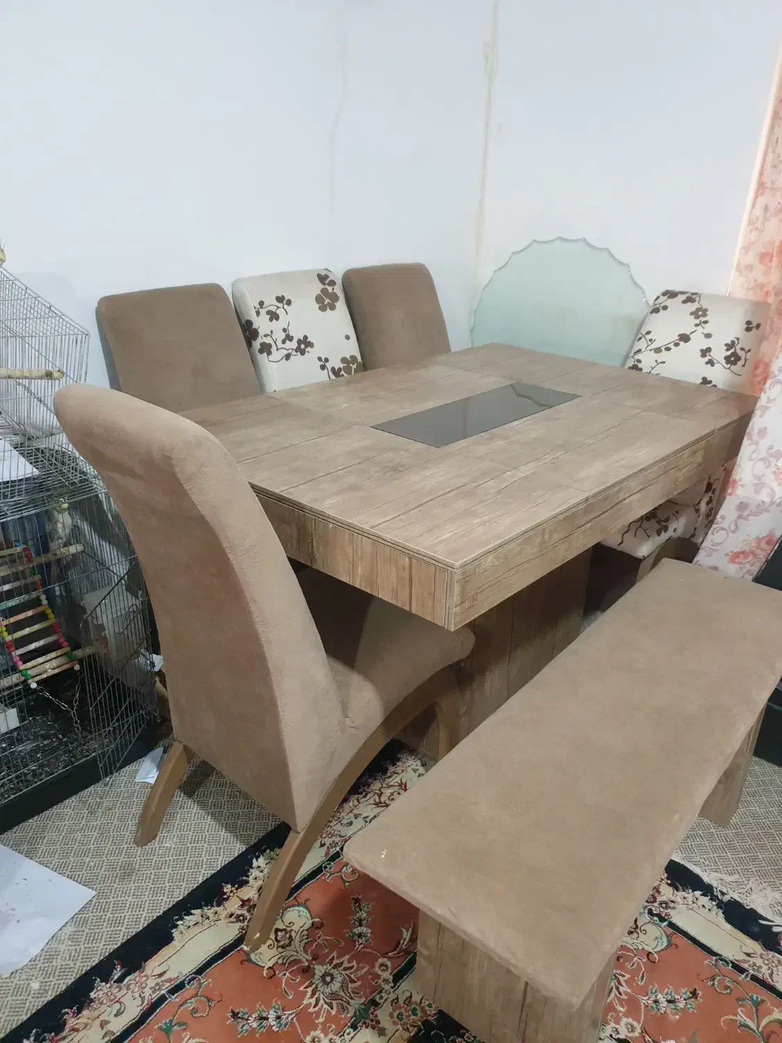 مبل ۷ نفره و میز ناهارخوری ۶ تا ۸نفره|مبلمان خانگی و میز عسلی|سرخرود, |دیوار