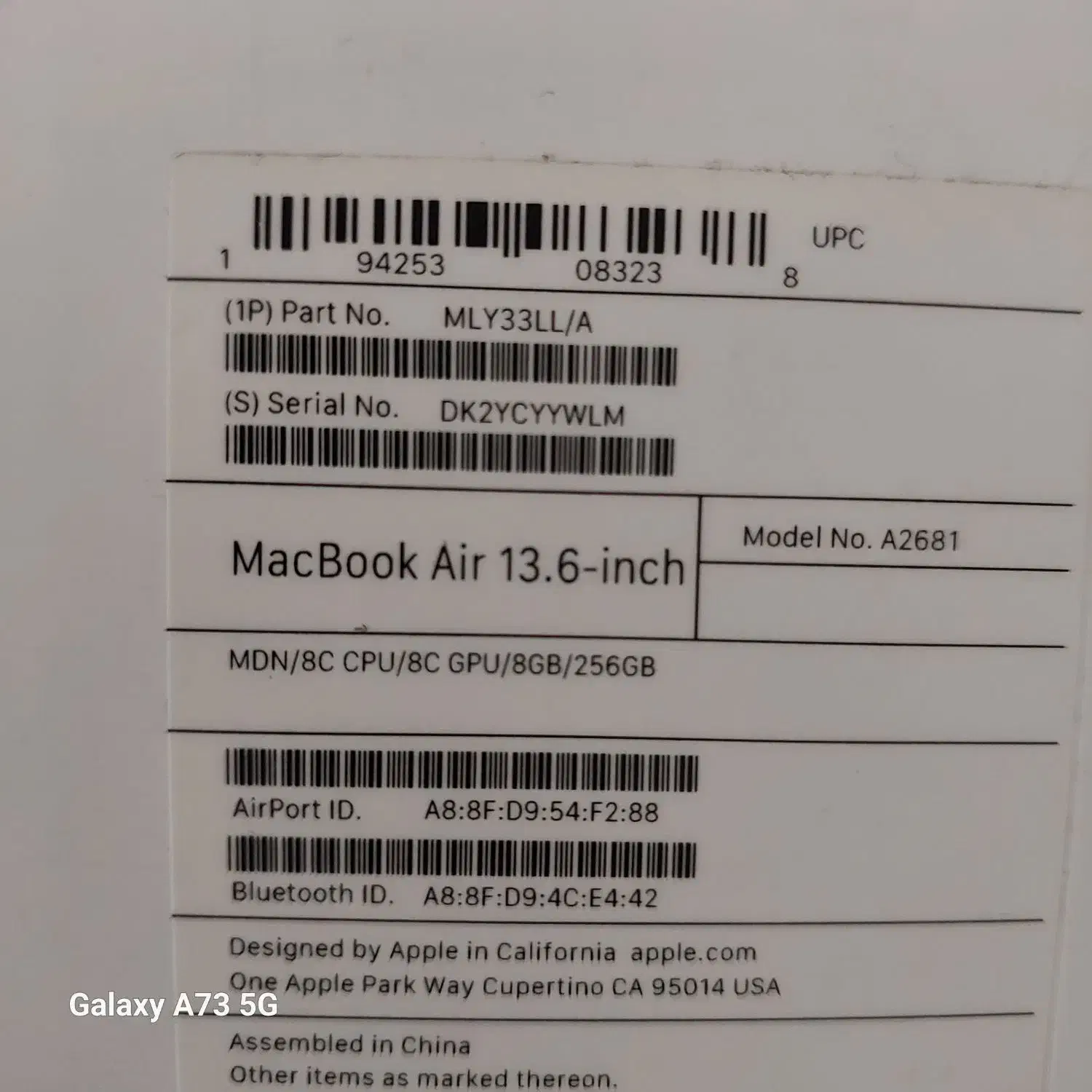 mac book air m2 LLA 256g|رایانه همراه|تهران, کوی بیمه|دیوار