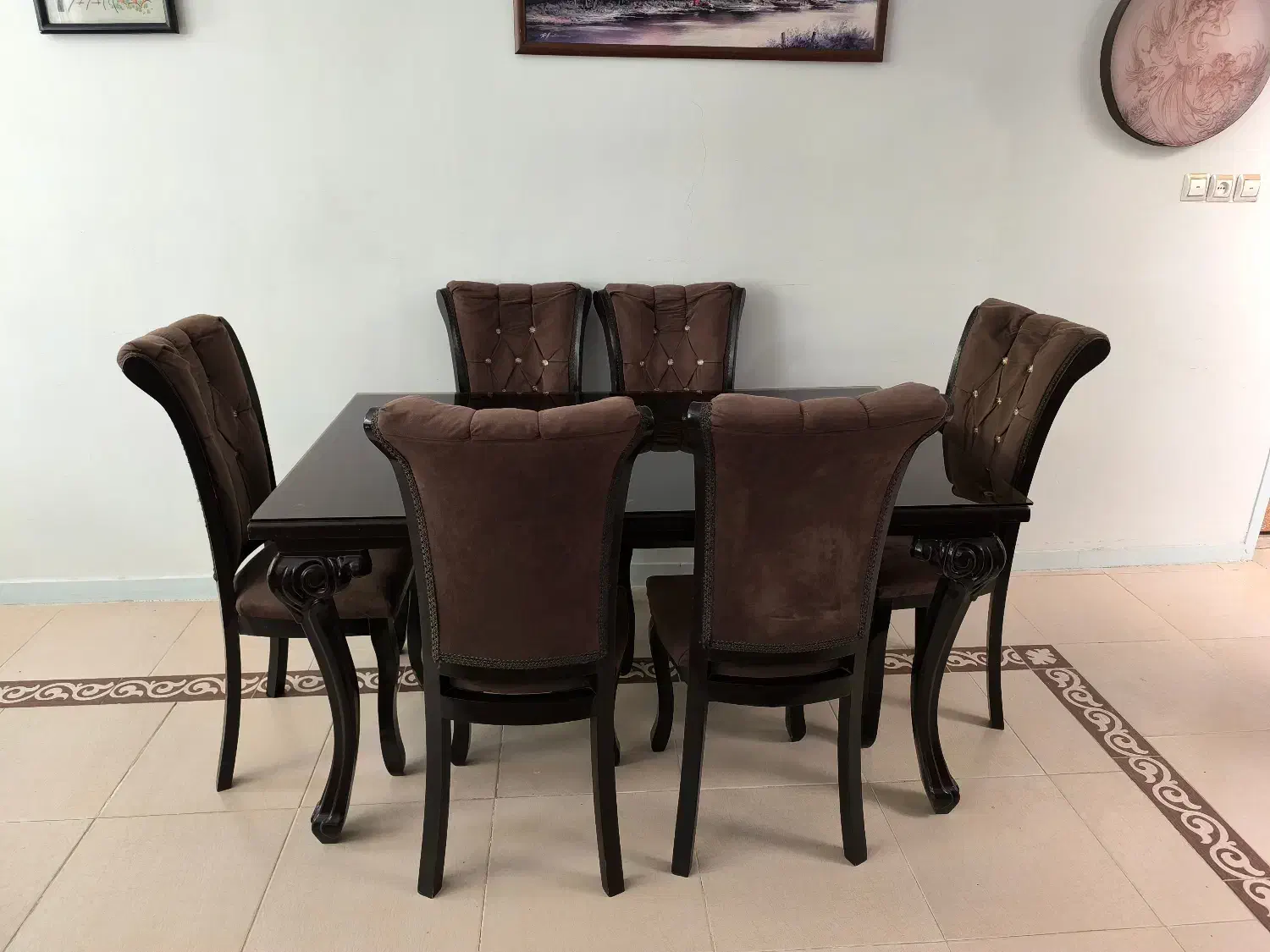 میز نهارخوری 6 نفره|میز و صندلی غذاخوری|بروجرد, |دیوار