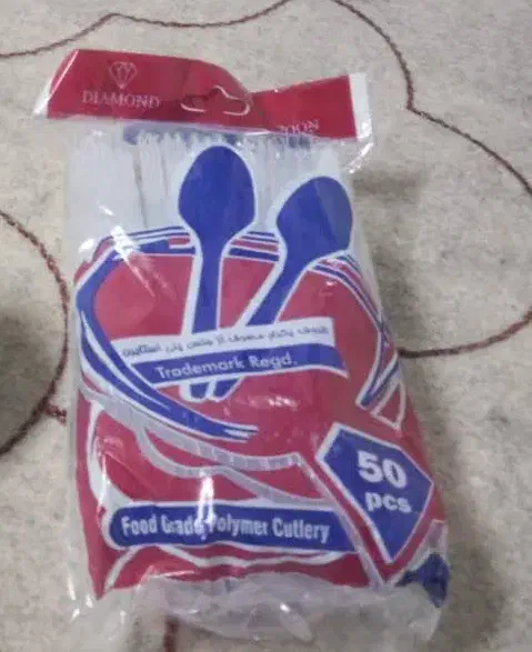 قاشق یکبار مصرف|ظروف نگهدارنده، پلاستیکی، یکبارمصرف|قم, ولیعصر|دیوار