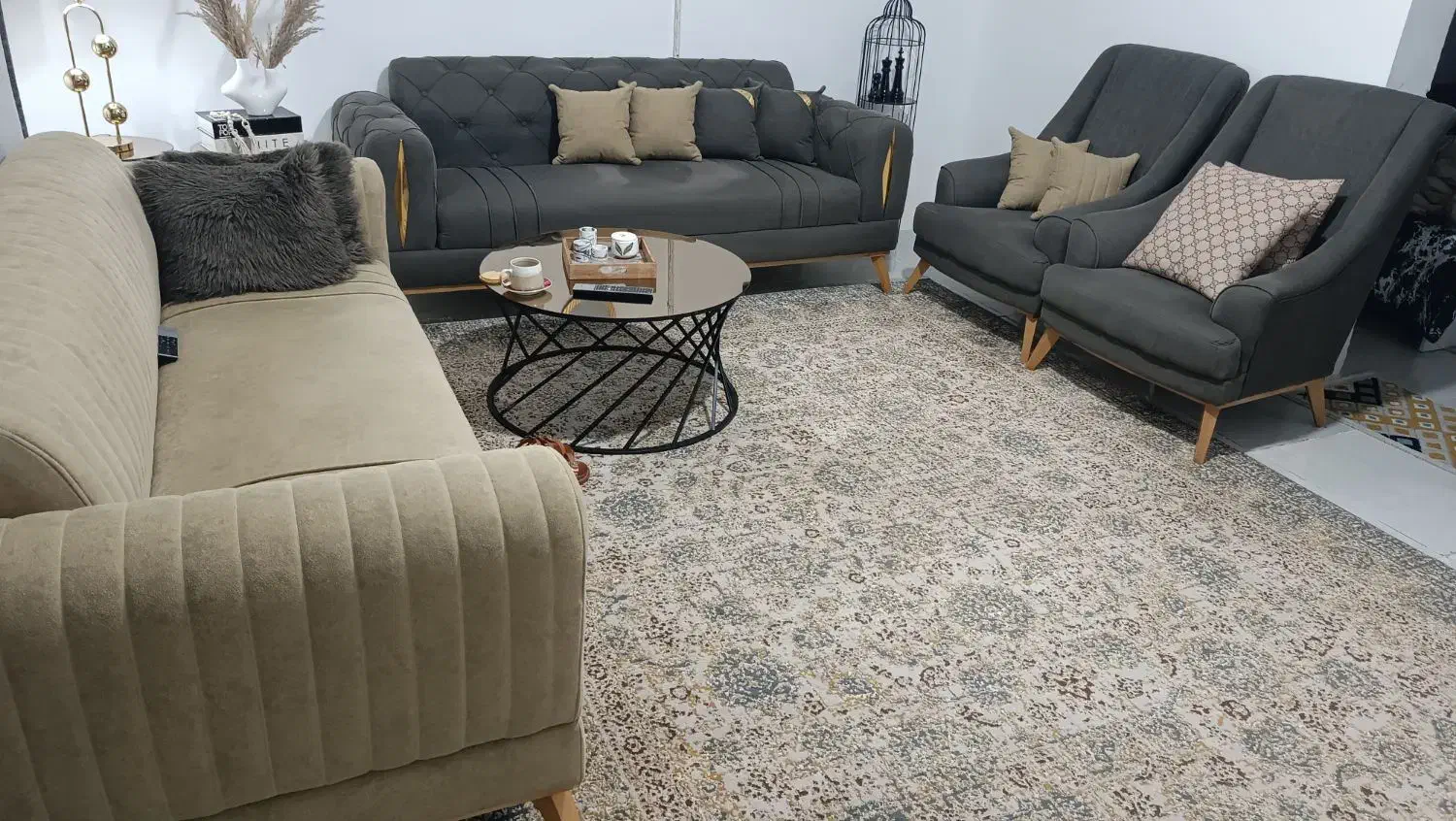 مبل هشت نفره چستر درحدنو|مبلمان خانگی و میز عسلی|مشهد, امیرآباد|دیوار