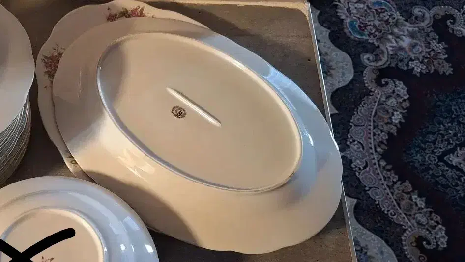 بشقاب گل سرخی|ظروف سرو و پذیرایی|سلمانشهر, |دیوار