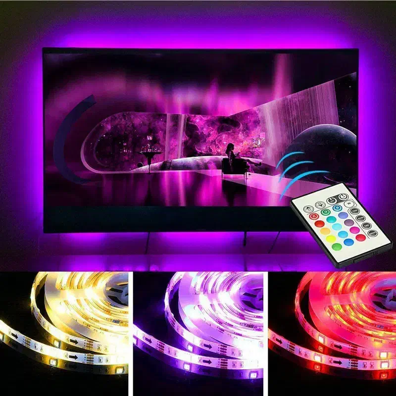 ریسه پشت تلویزیون چسبدار|ریسه و چراغ تزئینی|تهران, جیحون|دیوار