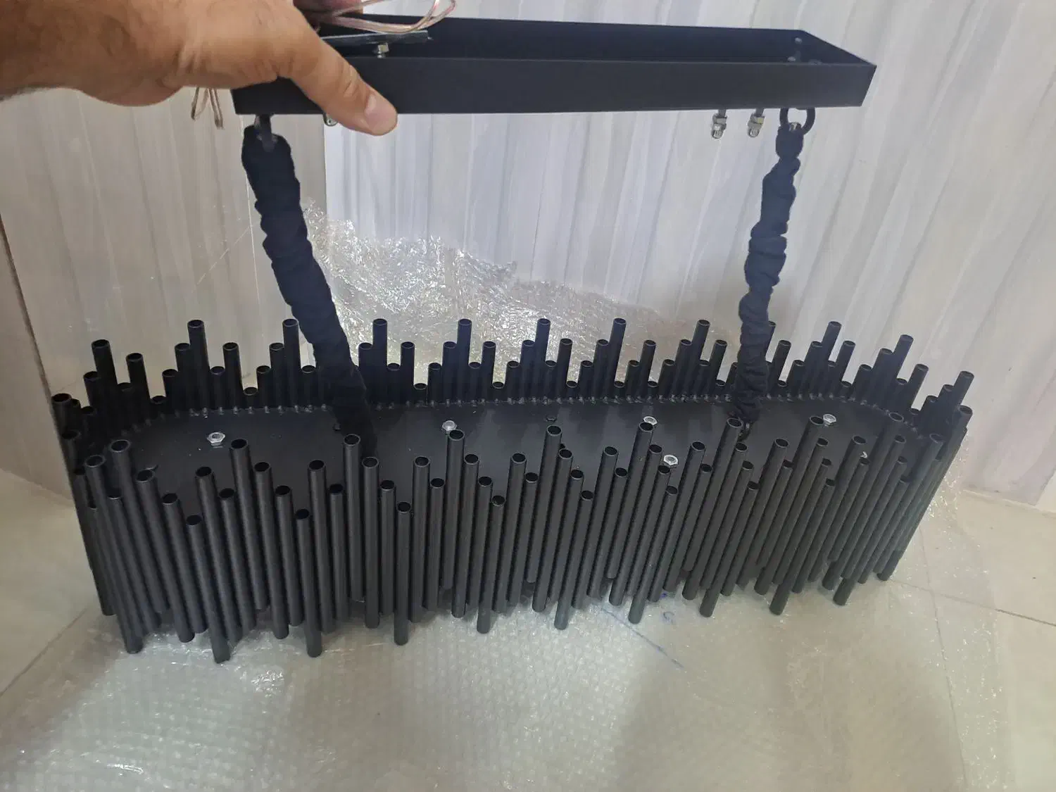 لوستر مدرن خطی|لوستر و چراغ آویز|سمنان, |دیوار