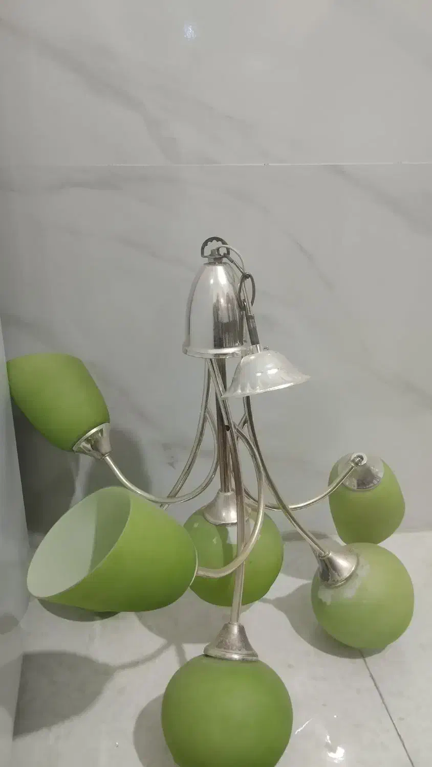 لوستر 5شاخه|لوستر و چراغ آویز|بیجار, |دیوار