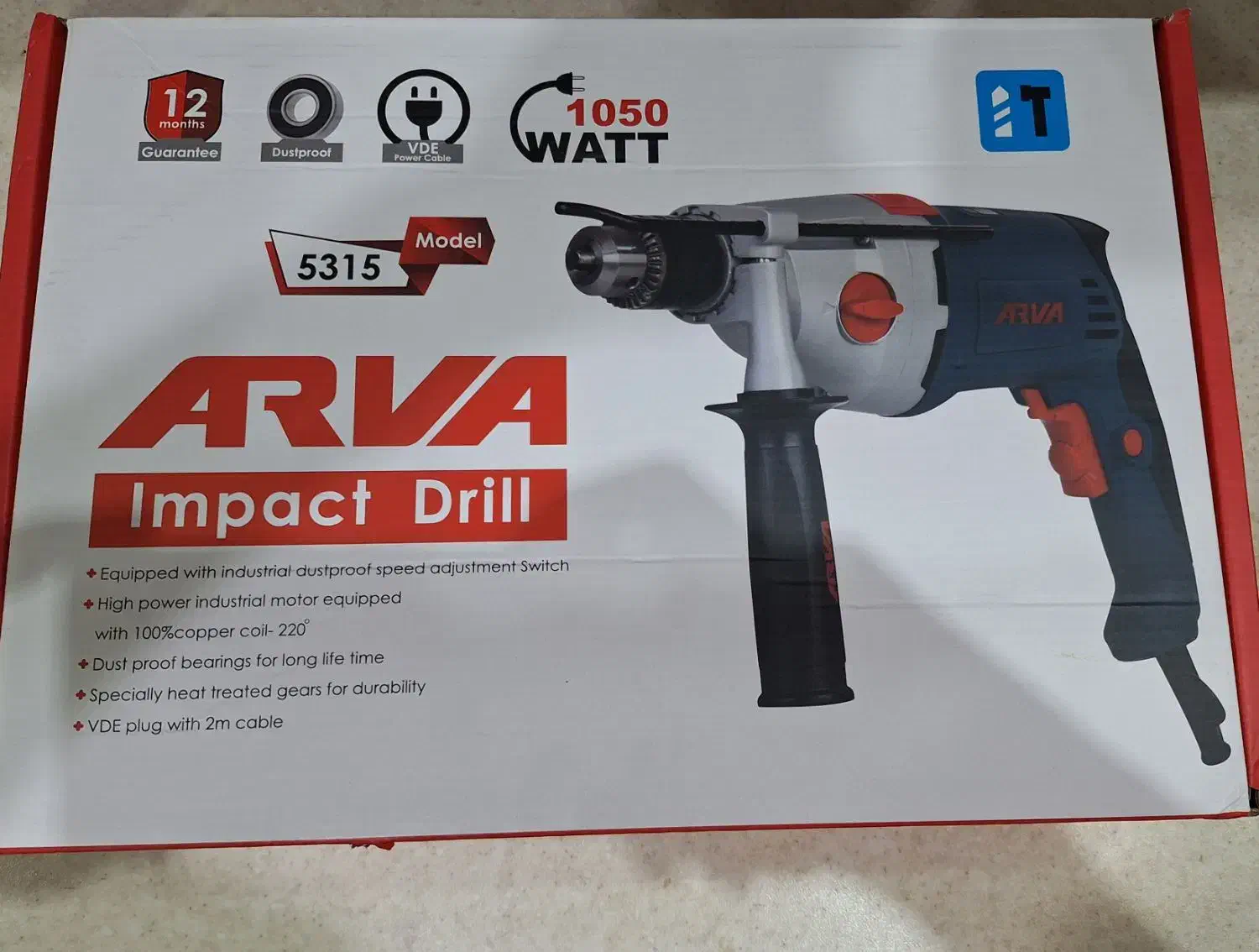 دریل چکشی گیربکس 1050 وات|ابزارآلات|شاهین‌شهر, نسیم ۵|دیوار