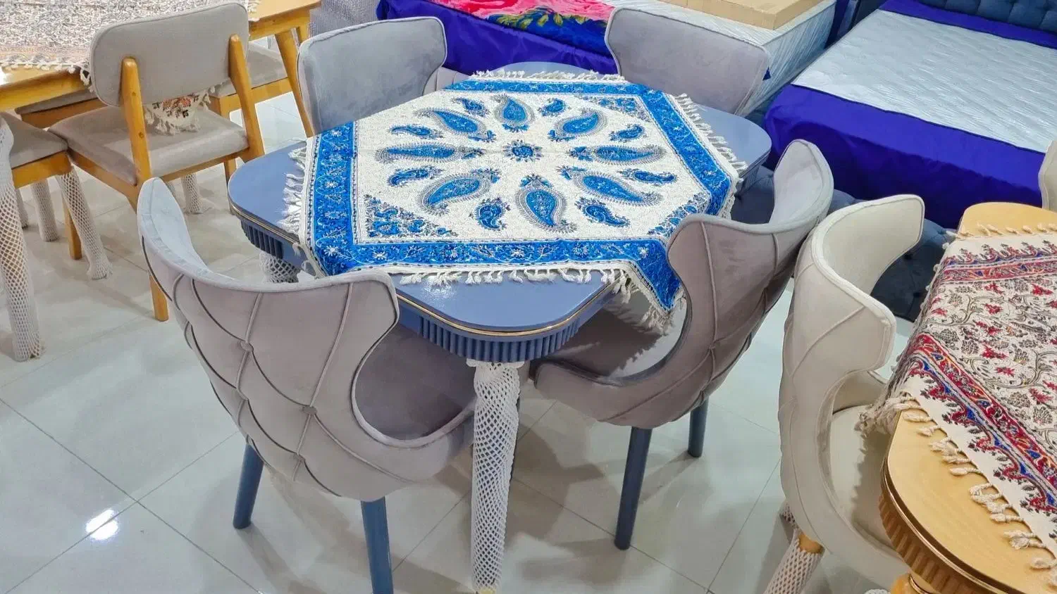 میز نهارخوری ۴نفره خورموج‌مبلمان‌علی|میز و صندلی غذاخوری|خورموج, |دیوار