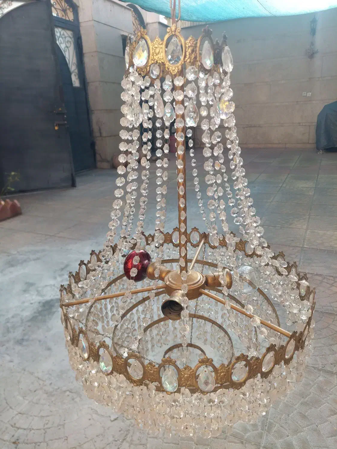 لوستر برنز سالم بدون ایراد|لوستر و چراغ آویز|کرمانشاه, |دیوار