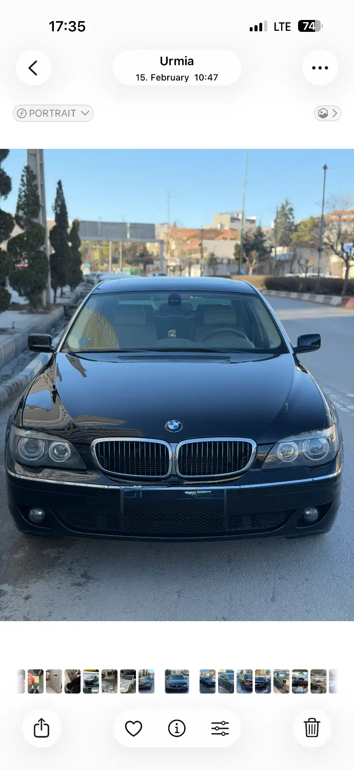 BMW 740 Li  model 2008|خودرو سواری و وانت|چهاردانگه (تهران), |دیوار