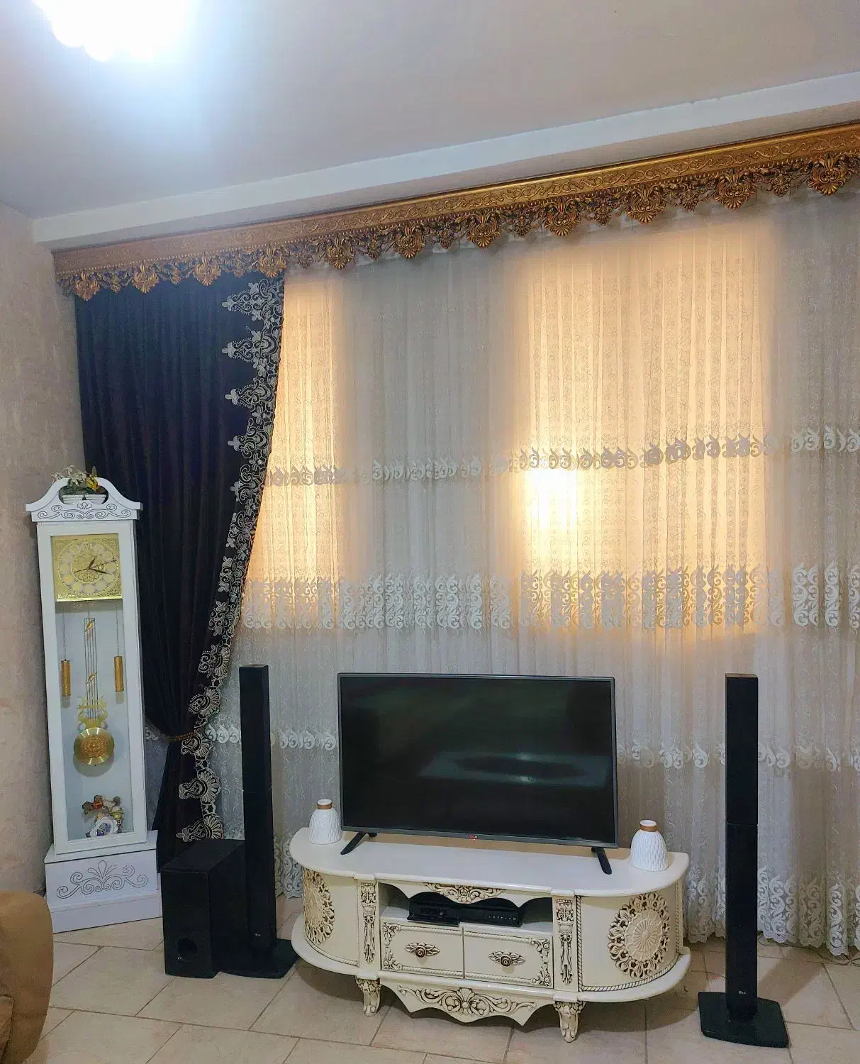 فروش پرده با کتیبه و شال|پرده، رانر، رومیزی|قدس, شهر‌قدس|دیوار