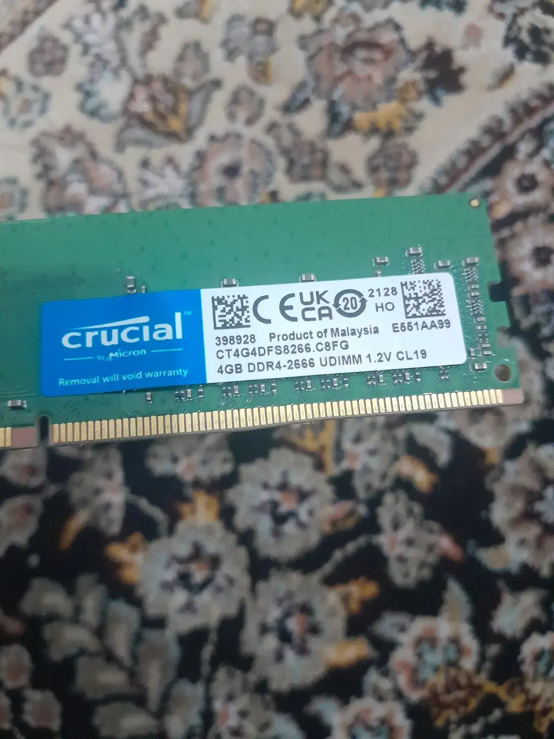 رم کامپیوتر ۴گیگ|قطعات و لوازم جانبی رایانه|رامشیر, |دیوار