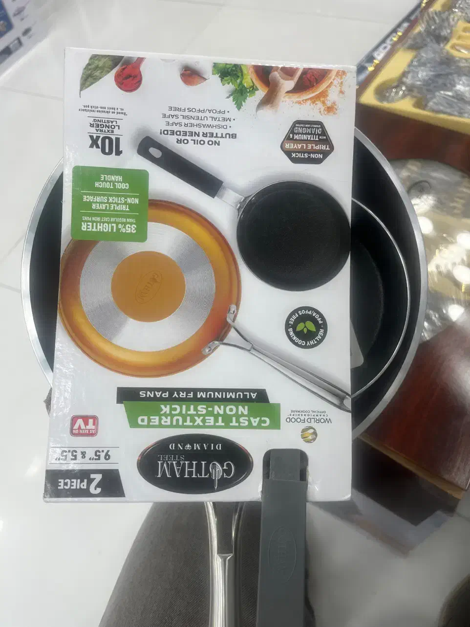 ماهیتابه دوتیکه آلومینیومی|ظروف پخت‌وپز|بندر گناوه, |دیوار