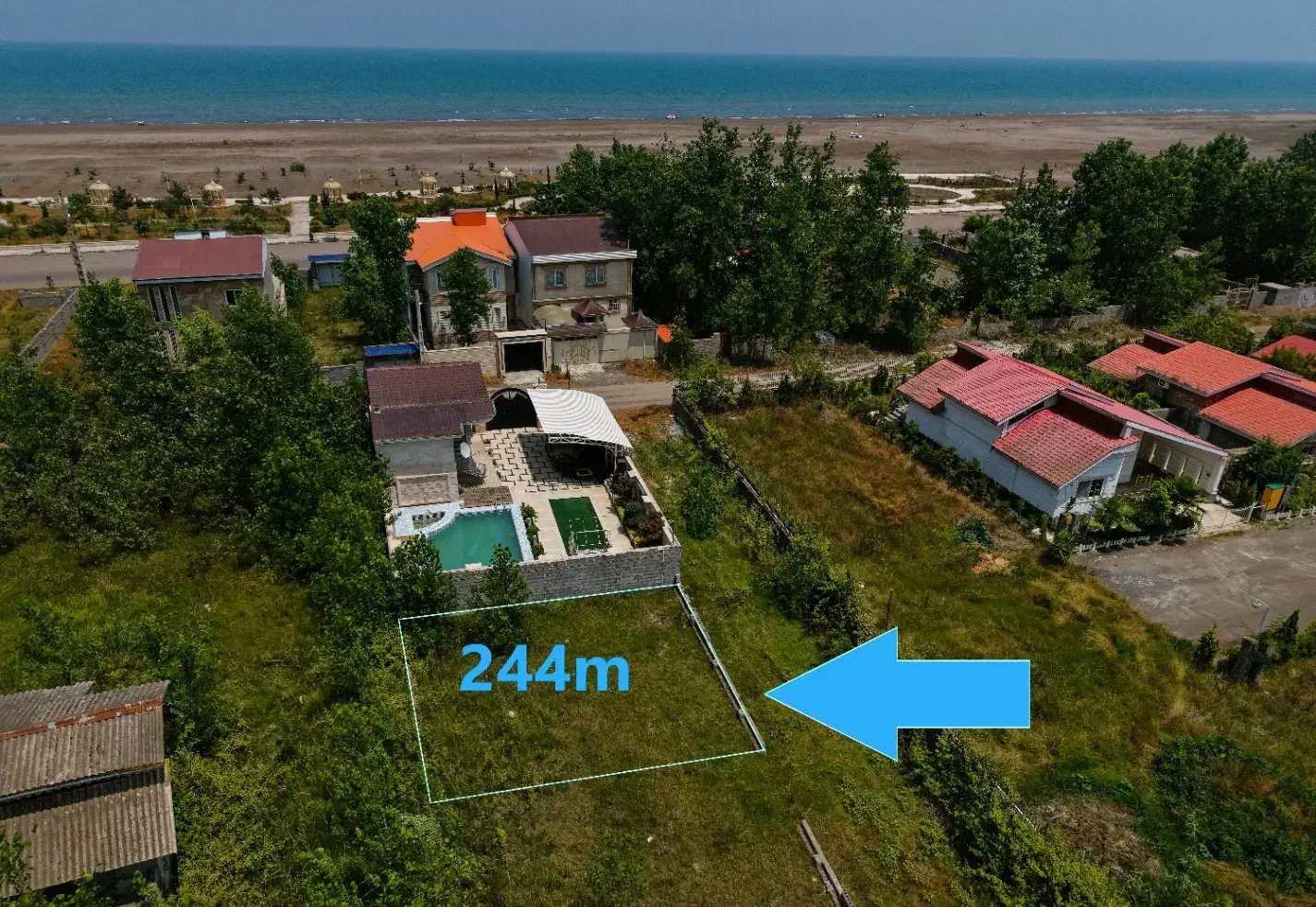 زمین ساحلی قواره سوم دریاروبروی شهرک برندشرق گیلان|فروش زمین و ملک کلنگی|چاف و چمخاله, |دیوار