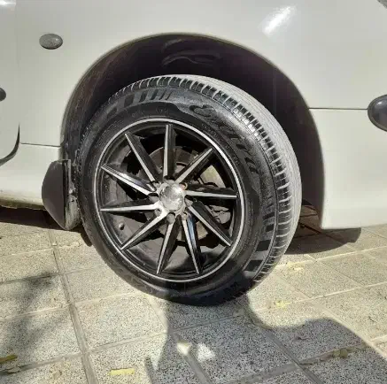 رینگ لاستیک ووسن چرخشی 8 سوراخ رخ تراش مشکی سایز15|قطعات یدکی و لوازم جانبی|تبریز, |دیوار