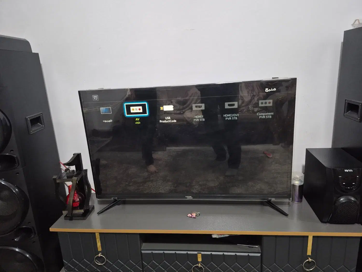 فروش تلویزیون الای دی سامسونگ ۴۳ اصلی بسیار تمیز|تلویزیون و پروژکتور|رباط‌کریم, نصیرشهر|دیوار