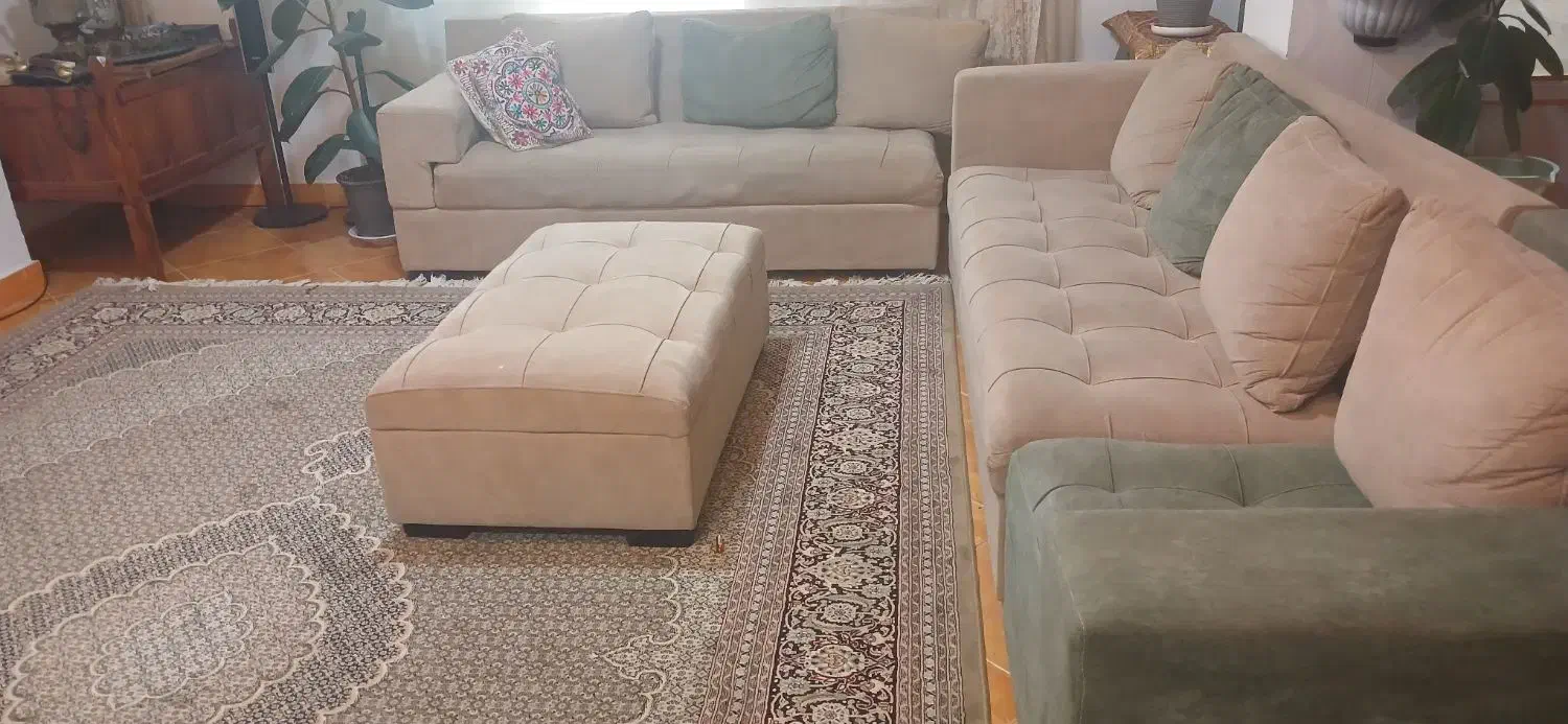 مبل هفت نفره با میز وسط نو|مبلمان خانگی و میز عسلی|علیآباد کتول, |دیوار