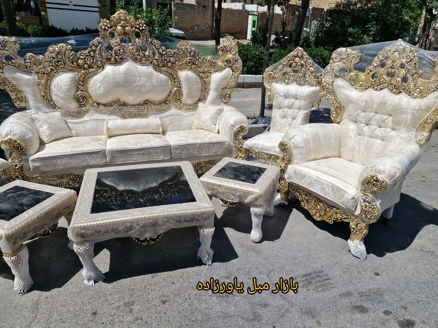مبل سلطنتی راحتی 7 نفره استاندارد یاعوت نقد اقساط|مبلمان خانگی و میز عسلی|ارومیه, |دیوار