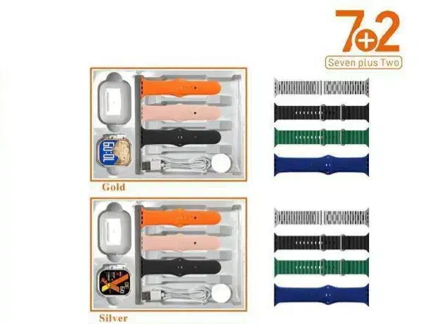 ساعت هوشمند 7بند بند استیل+ایرپاد پرو اشانتیون فقط|ساعت|اردبیل, |دیوار