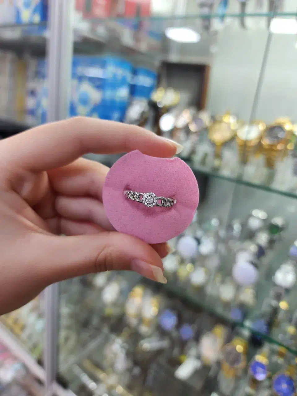 انگشتر تک نگین کارتیر نقره اصلی|بدلیجات|کرمانشاه, |دیوار