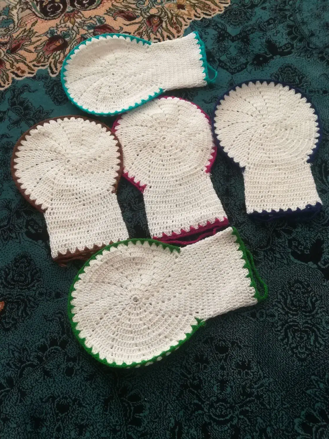 لیف حمام دست بافت نخی بسیار با دوام|لوازم حمام|شیراز, گلشن|دیوار