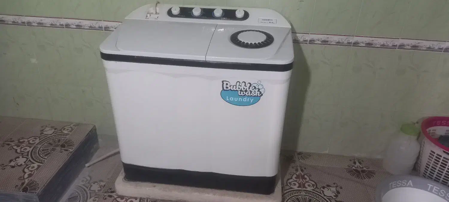 ماشین لباسشویی پاکشومادوقلو۱۵کیلو دلگان|ماشین لباسشویی و خشککن لباس|دلگان, |دیوار