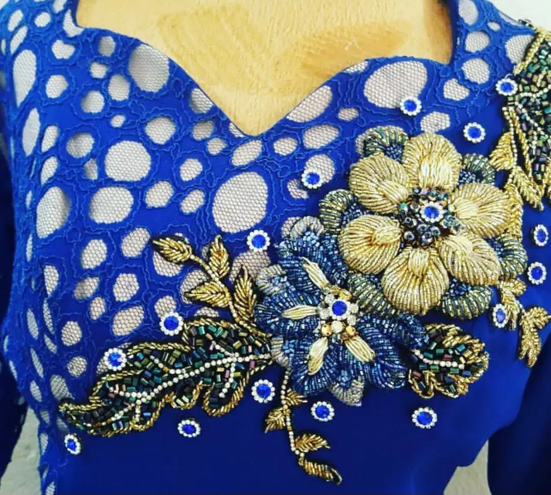 جواهردوزی|لباس|میانه, |دیوار