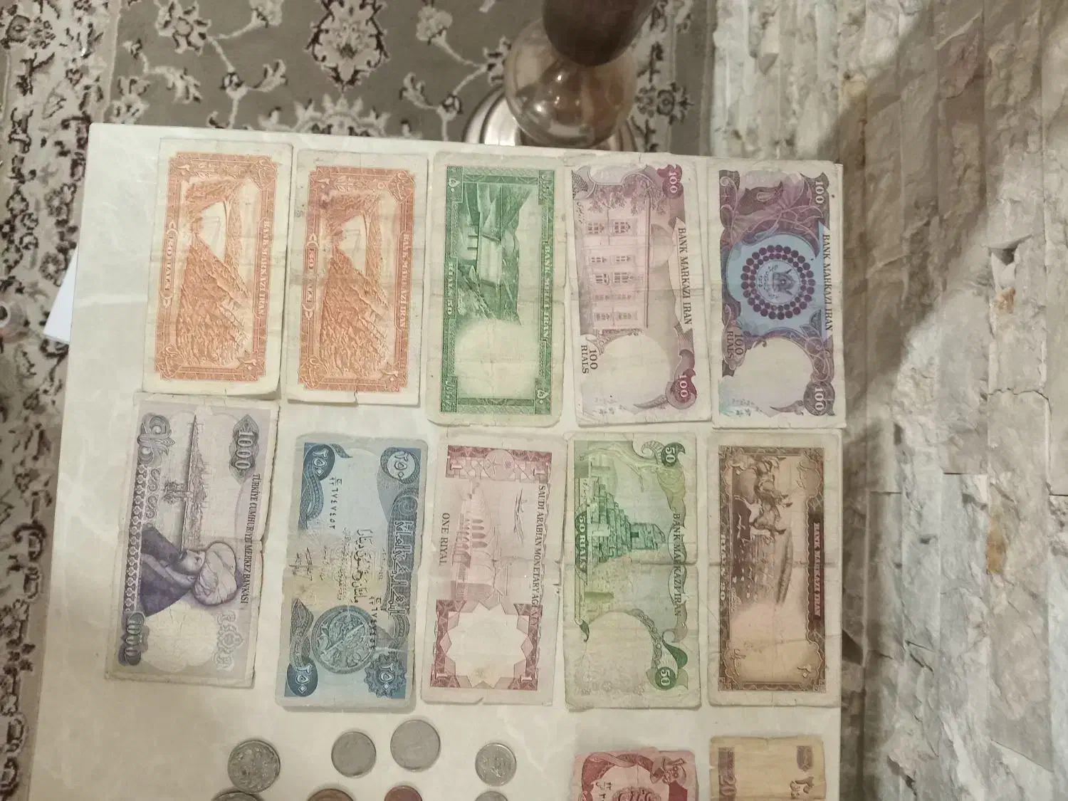 پول قدیمی پهلوی و سکه|کلکسیون سکه، تمبر، اسکناس|رباطکریم, الارد|دیوار