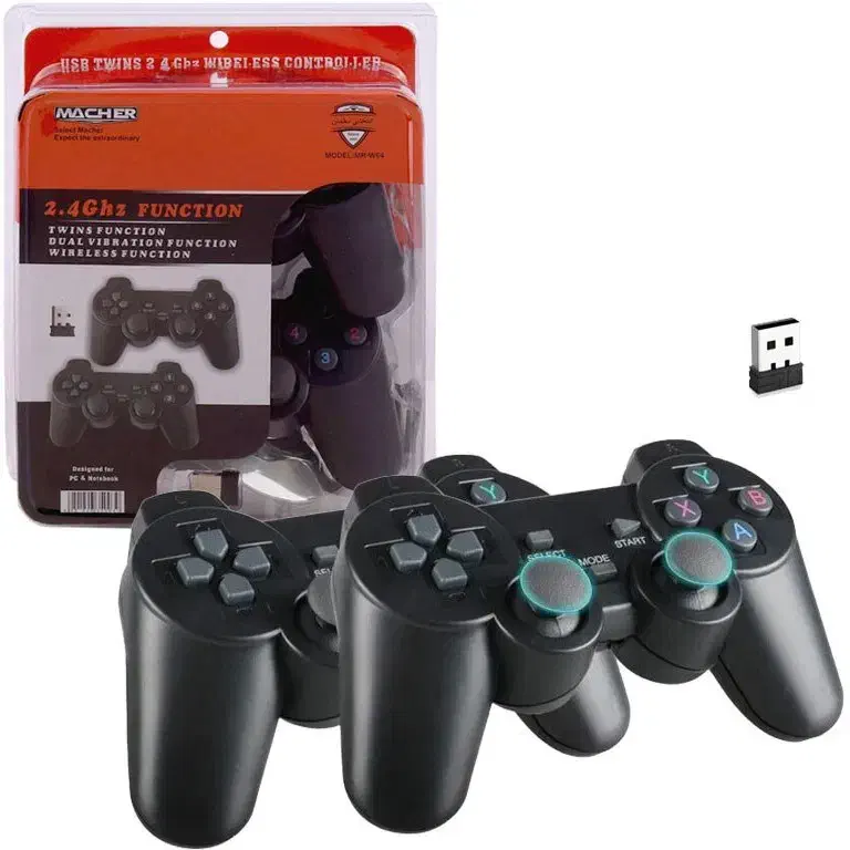 دسته بازی کامپیوتر بیسیمpc مدلps2|کنسول، بازی ویدئویی و آنلاین|اسلامشهر, صادقیه|دیوار