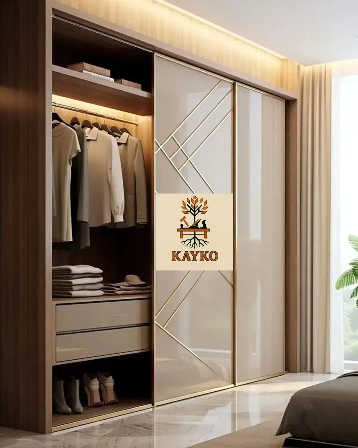 کارگاه کەیکو ساخت انواع محصولات چوبی،ام‌دی‌اف|خدمات پیشه و مهارت|سنندج, |دیوار