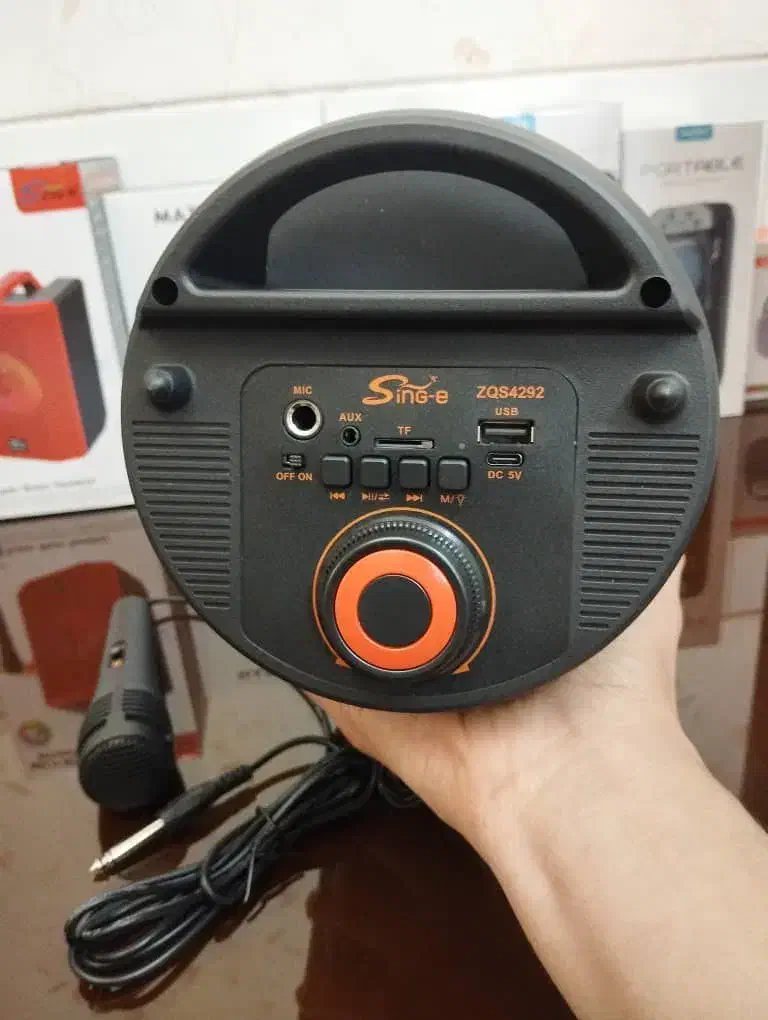 اسپیکر ۴اینچ دوبل برند zqs با میکروفون|سیستم صوتی خانگی|اراک, |دیوار