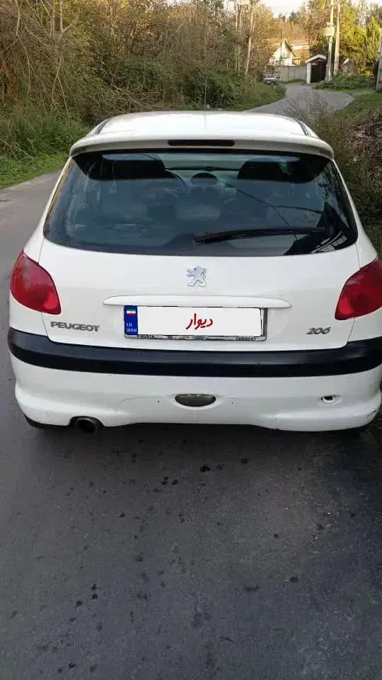 پژو 206 / تیپ 2 / سواری در حد 96 / 206 بی رنگ|خودرو سواری و وانت|رشت, حافظ آباد|دیوار