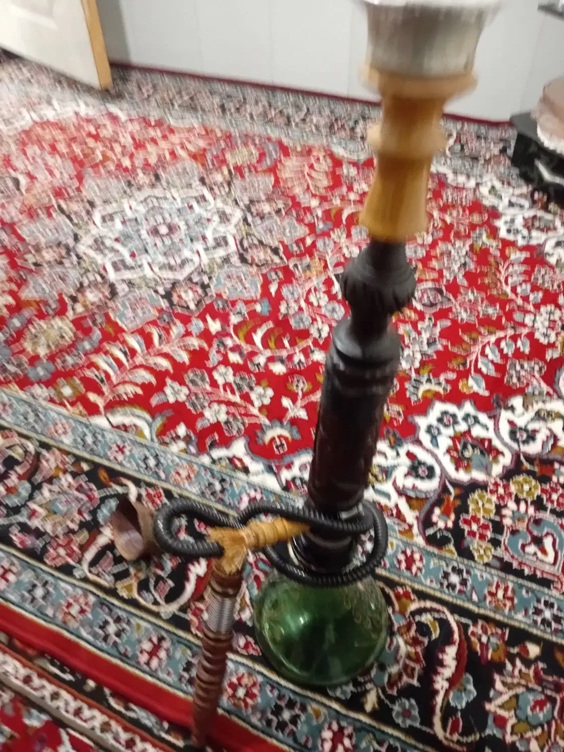 قلیان چوب سرخ اصلی|صنایع دستی و سایر لوازم تزئینی|مشهد, کوی دروی|دیوار