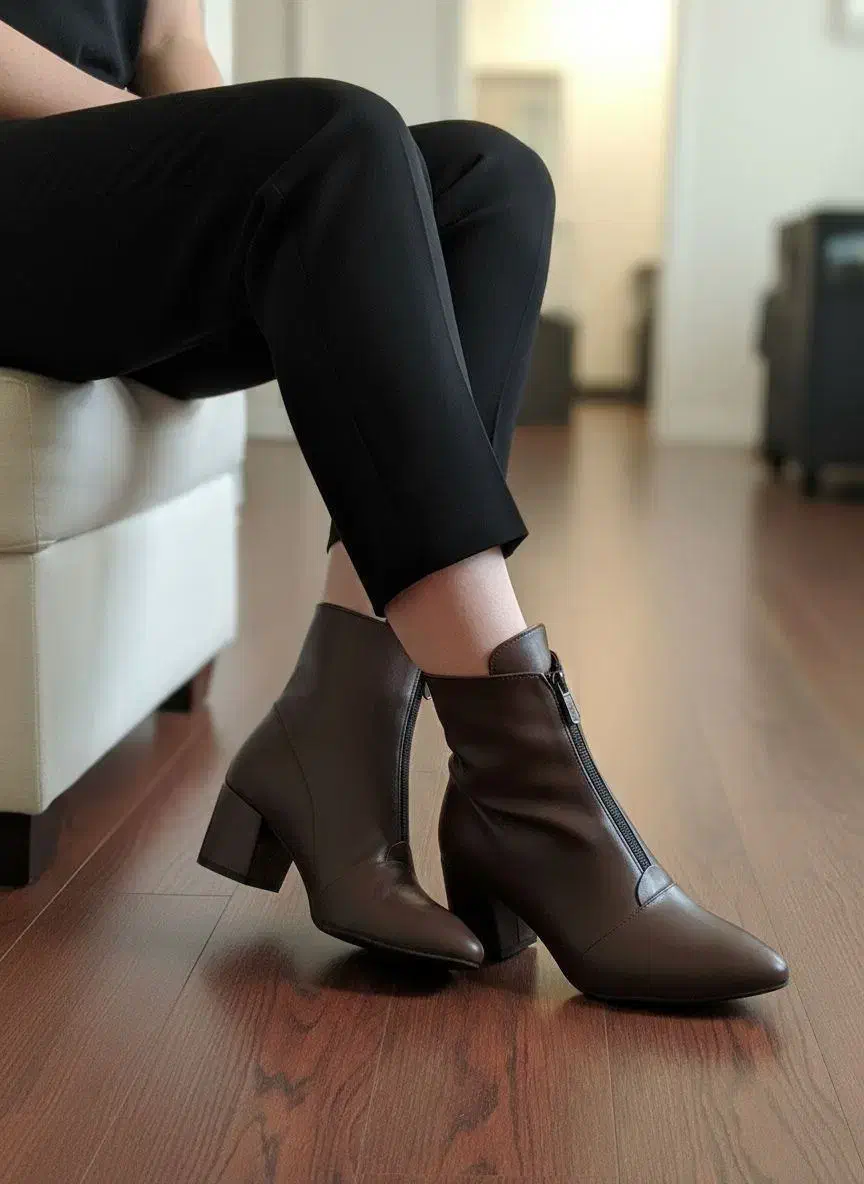 نیم بوت پاشنه بلند|کیف، کفش، کمربند|اهواز, زردشت|دیوار