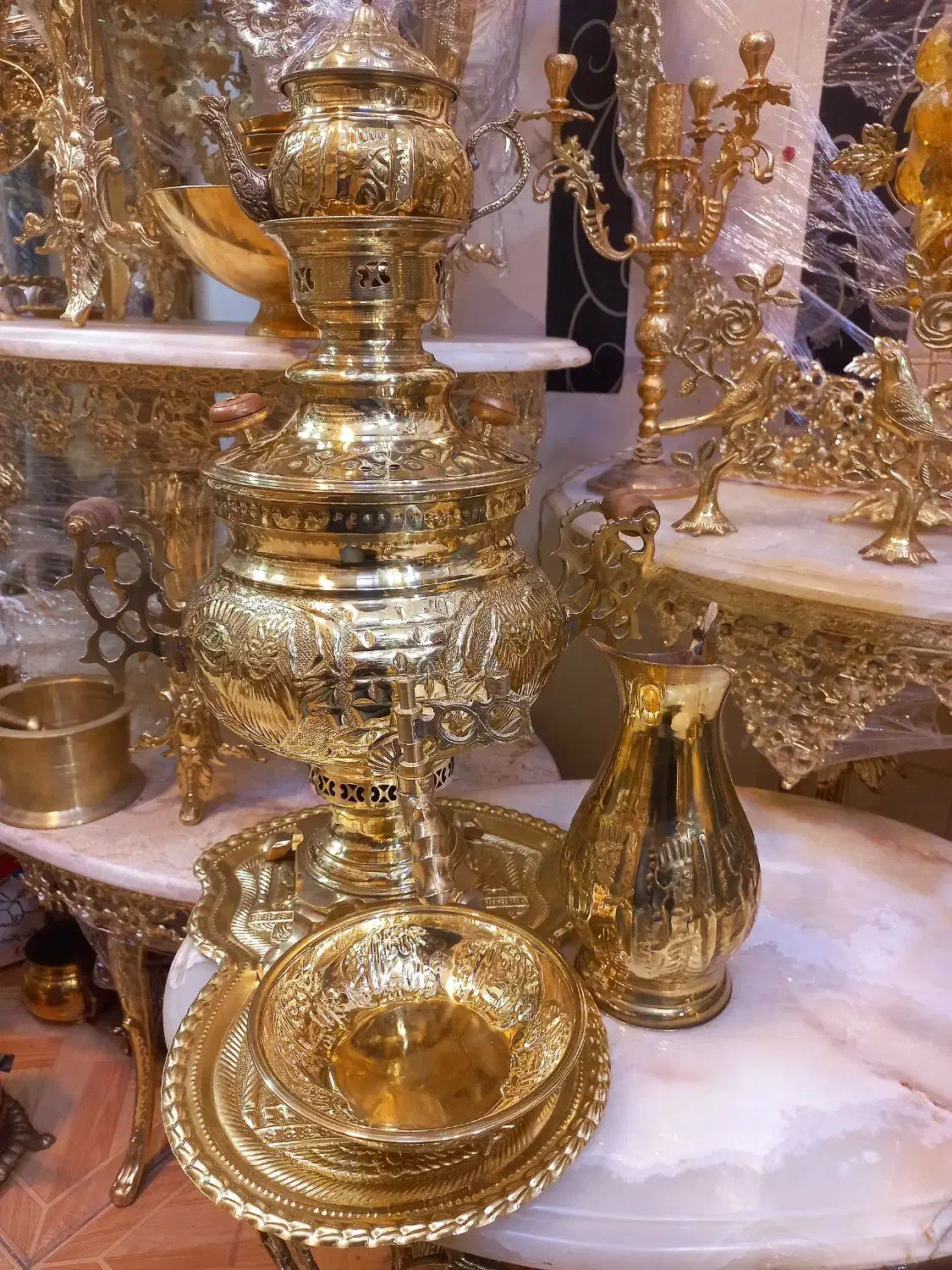 سماور ذغالی برنز شب یلدا|سماور، چای‌ساز، قهوه‌ساز|ارومیه, |دیوار