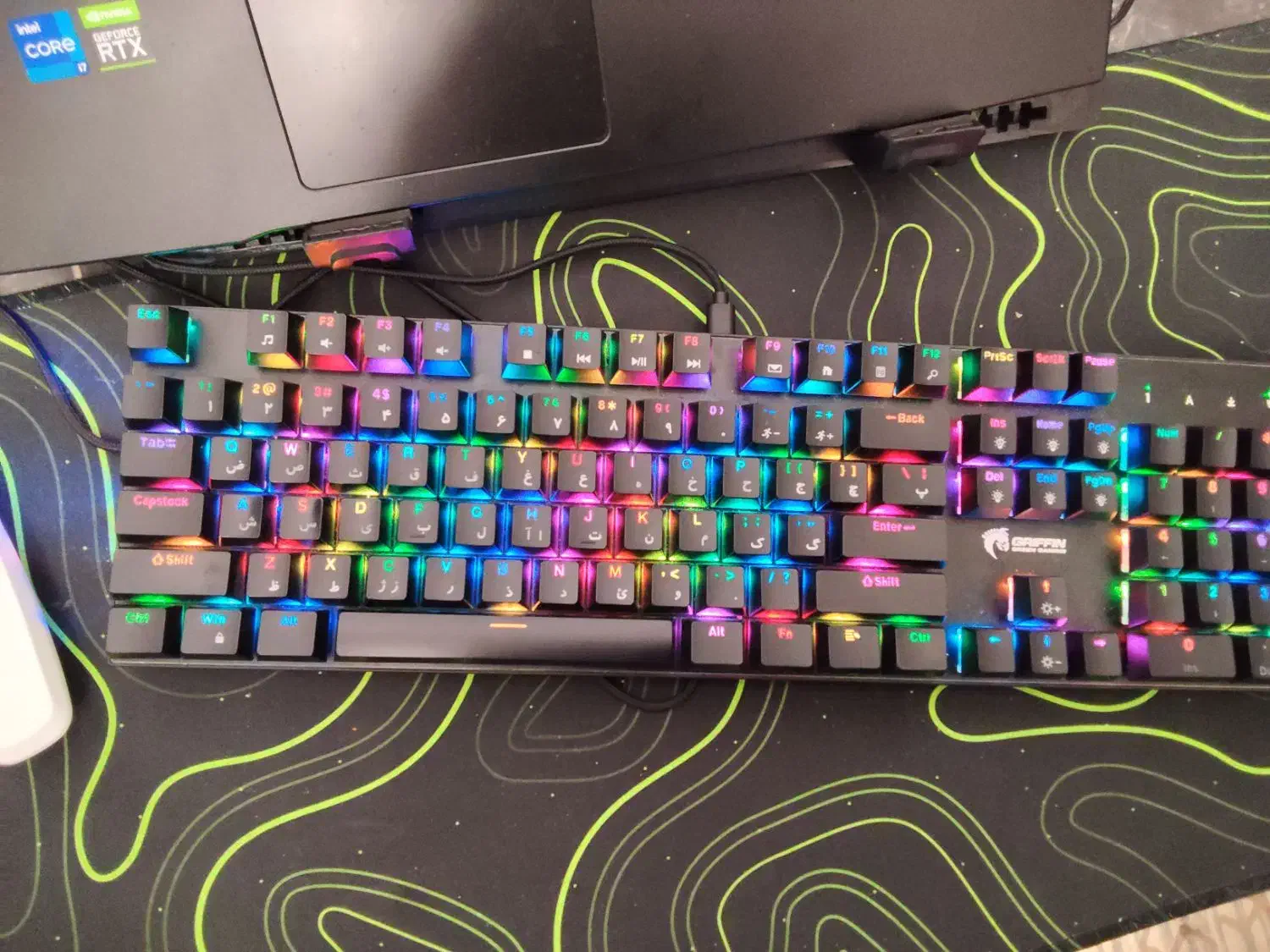 کیبورد گیرین مدل gk802|قطعات و لوازم جانبی رایانه|هشتگرد, فاز ۳ مهستان|دیوار