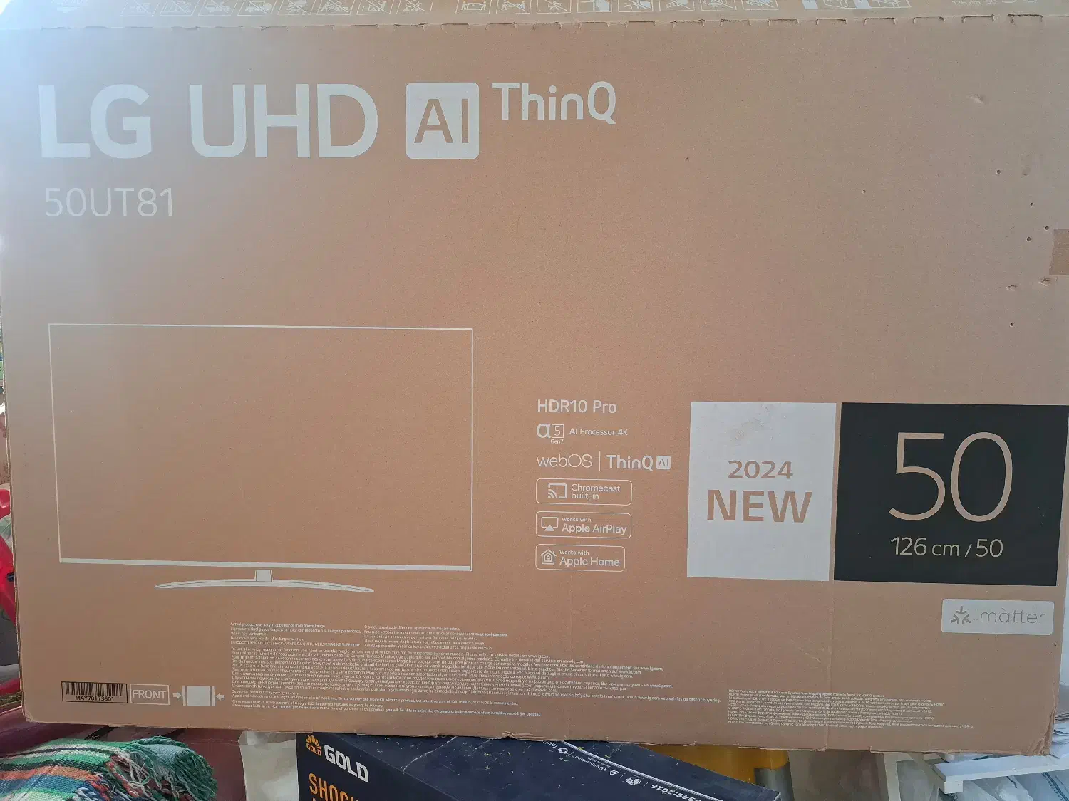 کارتن تلویزیون ال جی ۵۵ اینچ|ابزارآلات|بستک, |دیوار