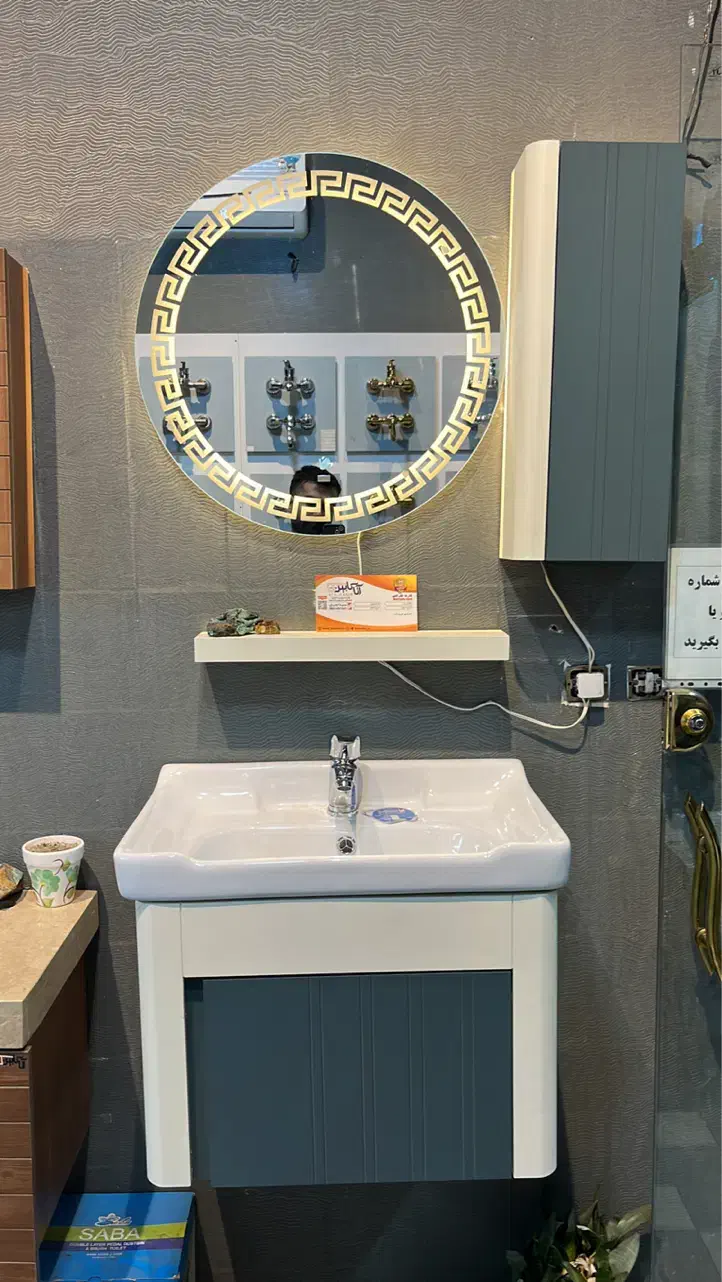 کابینت روشوی ضدآب کرم یاقوتی5تیکه(کارخانه)آتاکابین|مصالح و تجهیزات ساختمان|تبریز, |دیوار