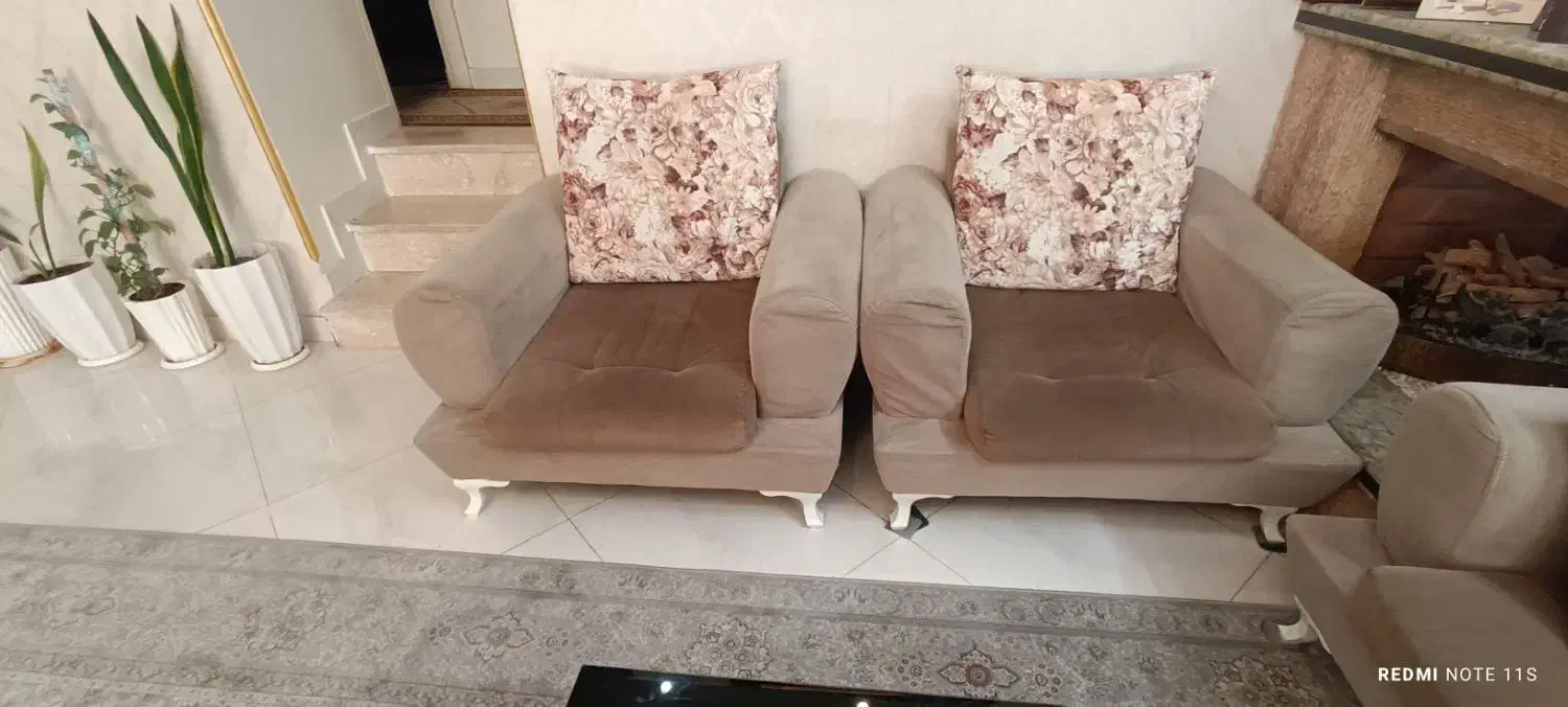 مبل راحتی ۷ نفره|مبلمان خانگی و میز عسلی|اندیشه, اندیشه فاز ۵|دیوار