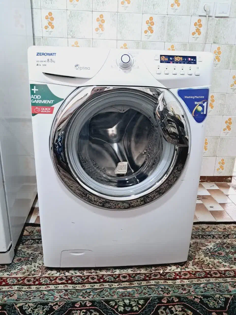 لباسشویی ۸/۵ کیلو زیرووات ایتالیا هوشمند درحد نو|ماشین لباسشویی و خشککن لباس|مشهد, نیروی هوایی|دیوار