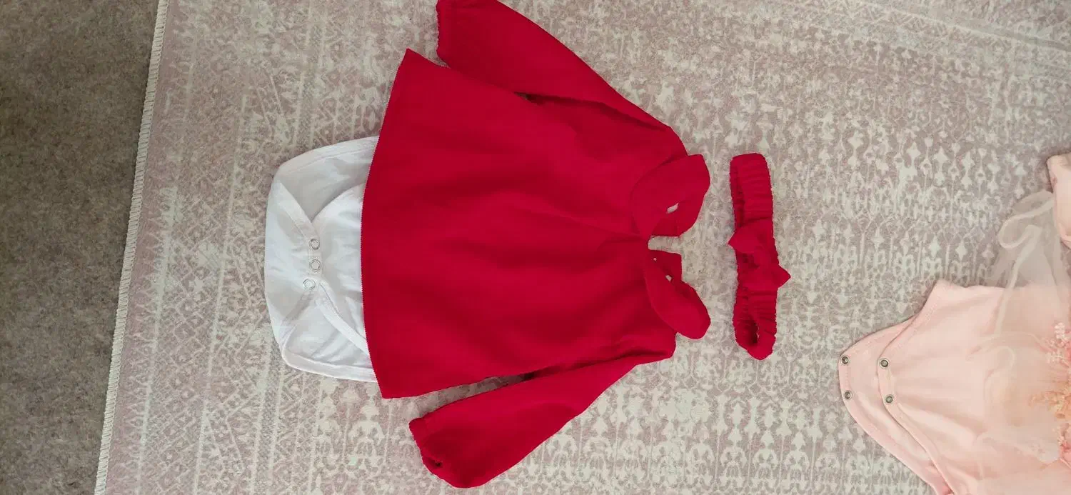 بادی دخترانه کبریتی ۱ ماه تا ۴ ماه|کفش و لباس بچه|تایباد, |دیوار