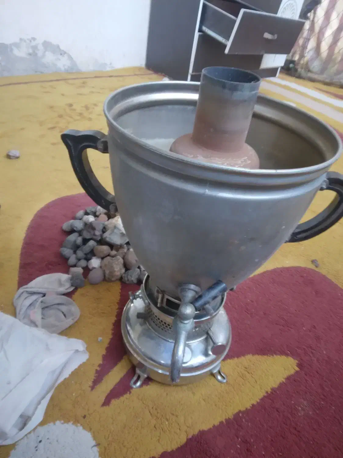 سماور نفتی قدیمی|کلکسیون اشیاء عتیقه|لاهیجان, یوسف آباد|دیوار