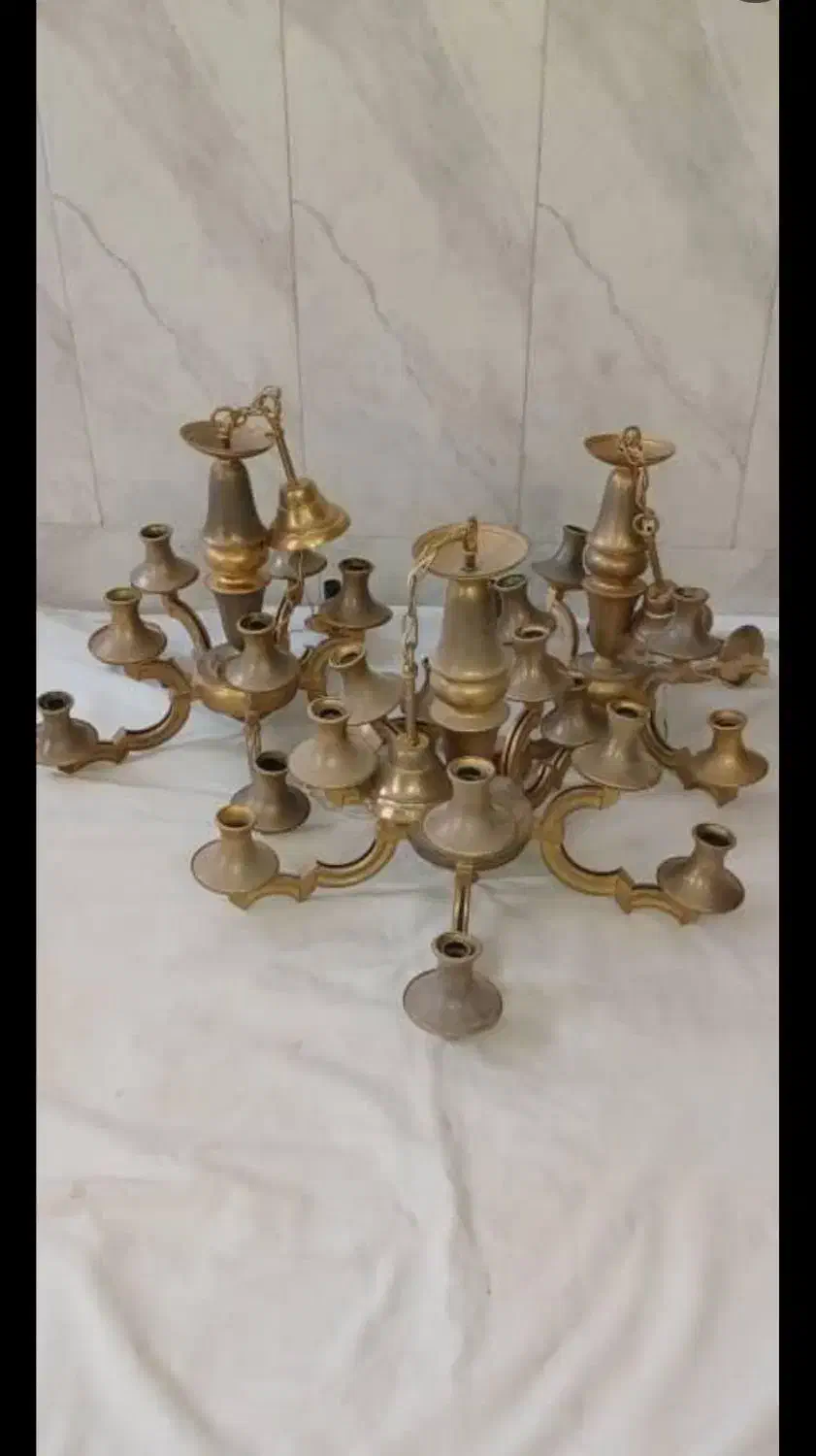 خریداروفروش لوستر برنجی وبرنزی کل تهران|لوستر و چراغ آویز|تهران, مدائن|دیوار