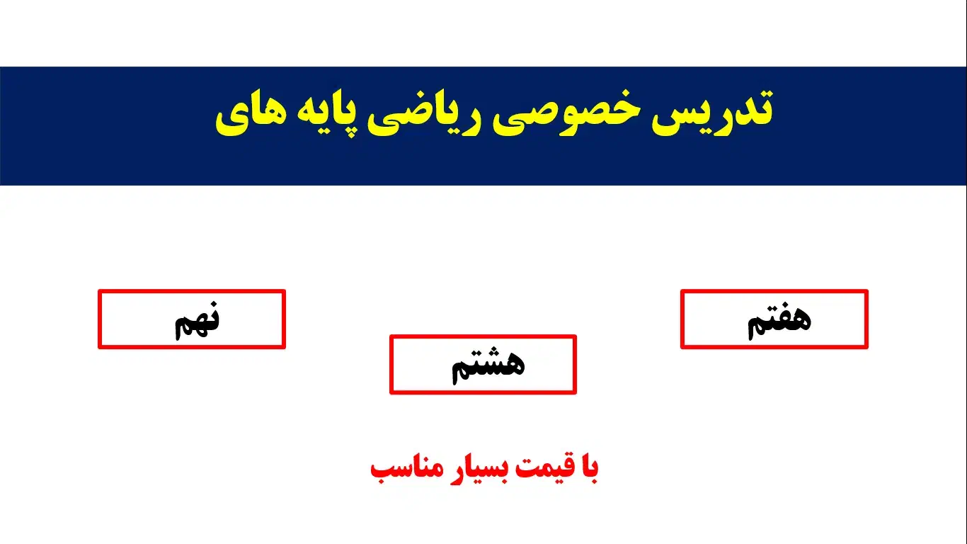 تدریس خصوصی ریاضی هفتم ، هشتم ، نهم|خدمات آموزشی|کرمان, |دیوار