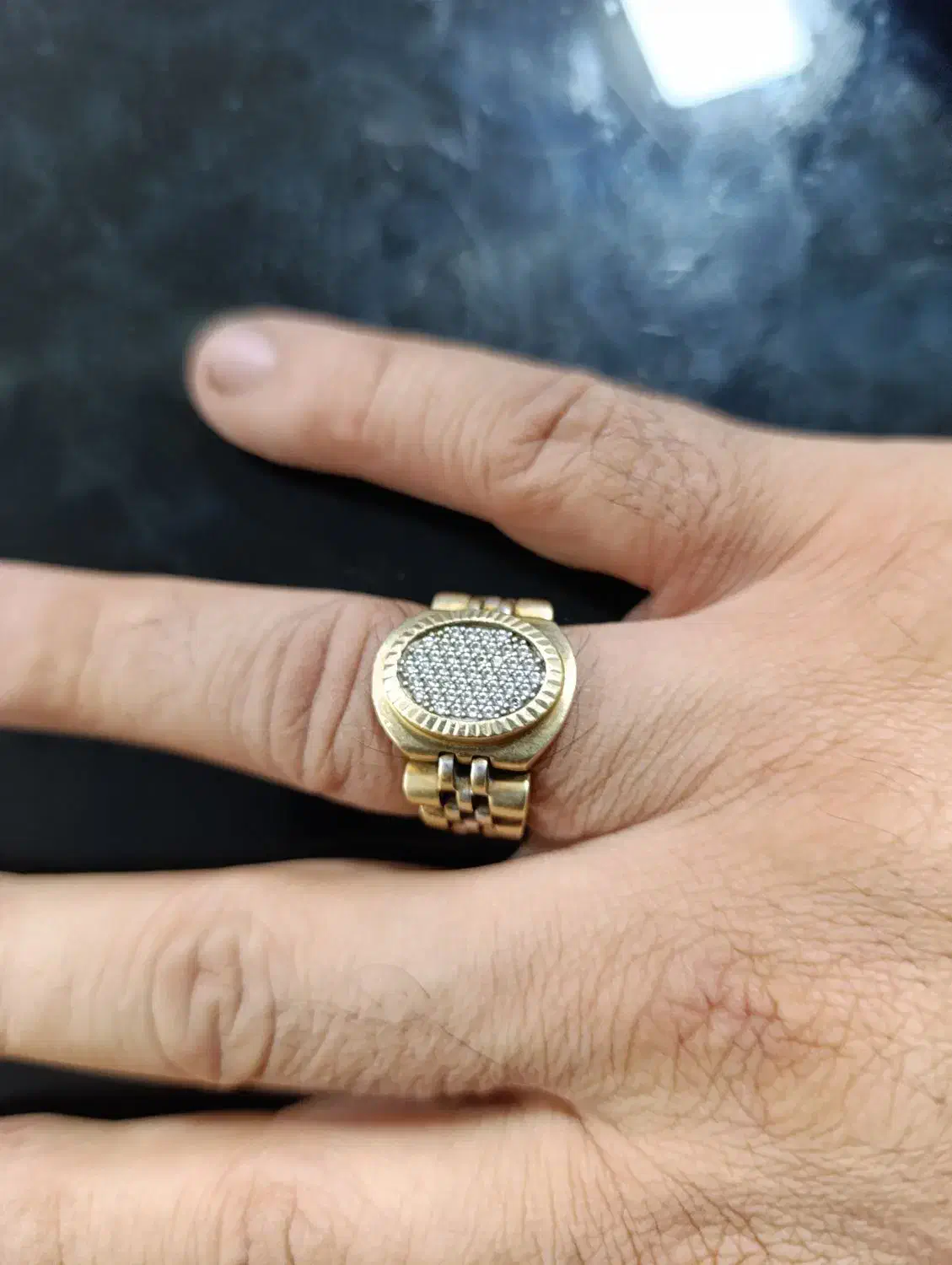 انگشتر زنجیری طلا|جواهرات|کوهدشت, |دیوار